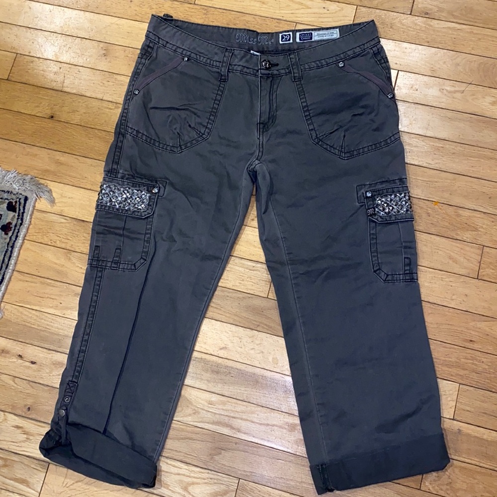Miss Me studded cargo jeans denim pants bottoms
